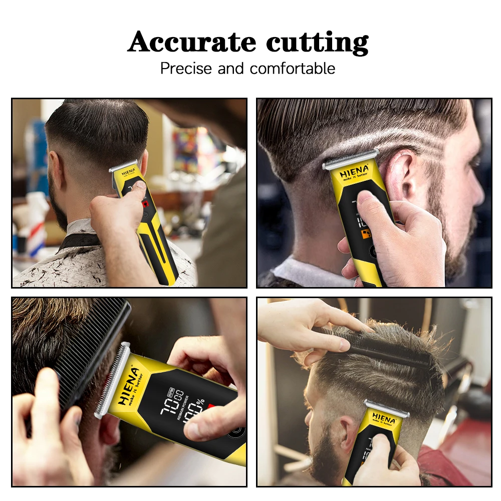 USB charging hair clipper, sharp zero gap cutting, free engraving hair styling, handsome appearance modeling cordless use