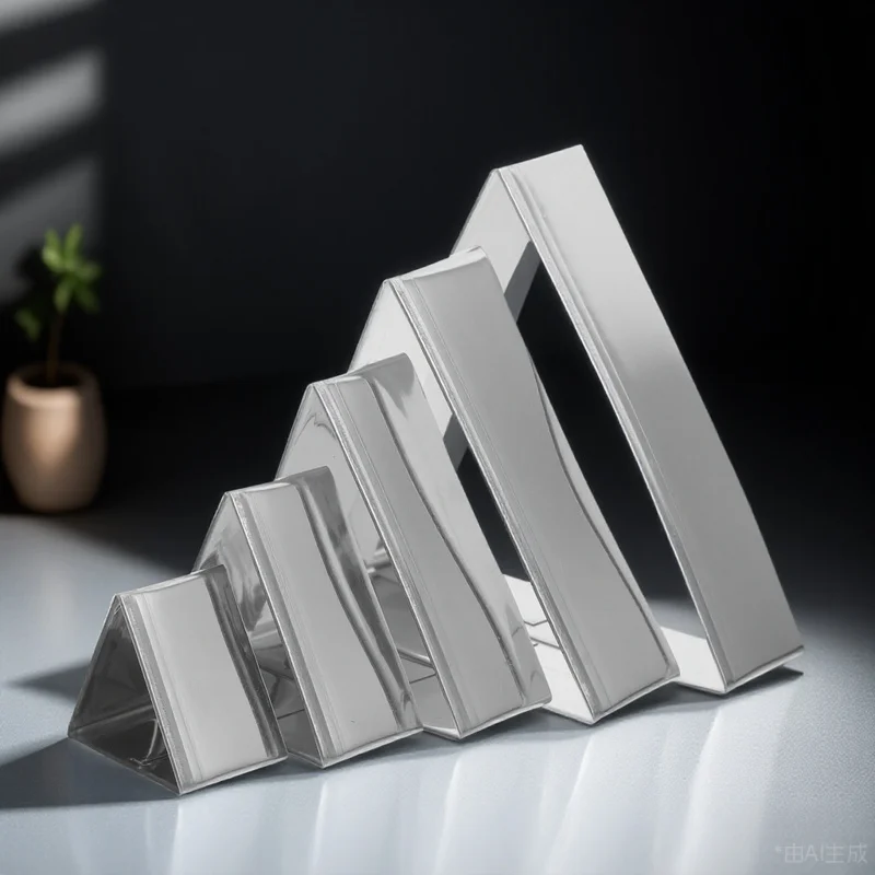 

5Pcs Triangle Cake Mold Stainless Steel Baking Ring Set for Chiffon Mousse Cakes Unique Shape Dessert Mold Kitchen Bakeware