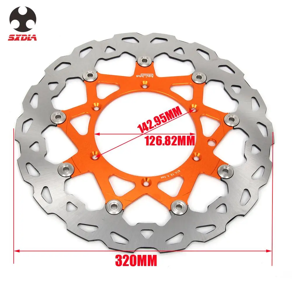 Motorcycle 320MM Front Floating Brake Disc Rotor For KTM EXC SX SXS MXC XCW EXCF SXF XCF XCW LC4 125 200 250 300 400 450 500 525