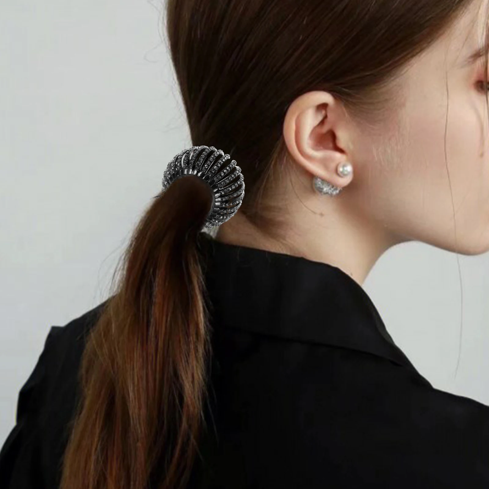

Diamond Claw Clips Ponytail Hair Accessories Shiny Decorative Large Size Styling Tool Durable Plastic Cute Bananas Gifts