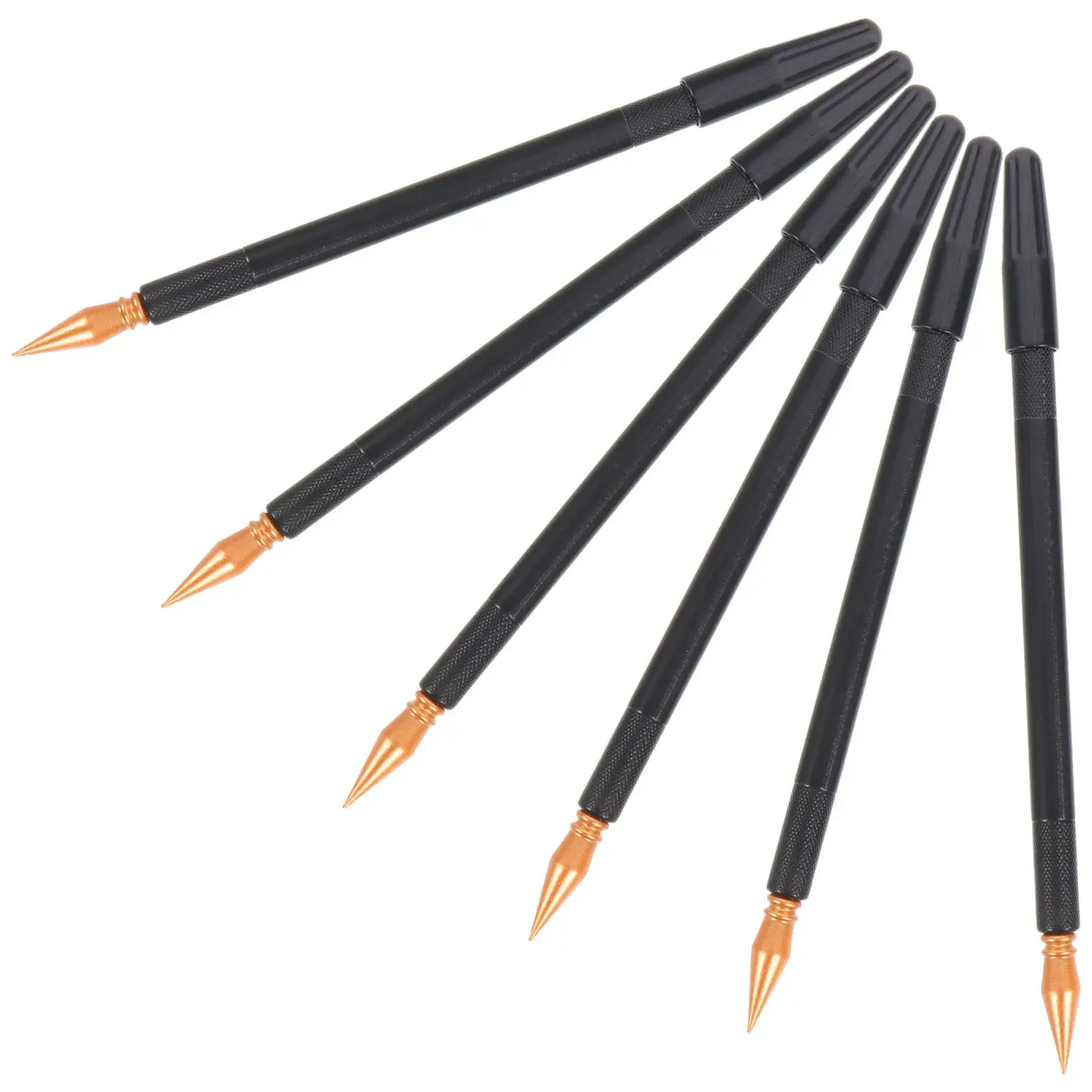 6Pcs Scratch Painting Pens Classic Shape Easy Scratch-Off Dual Tips for Sketch Art Black Scratch Pen Scratched Painting Pen