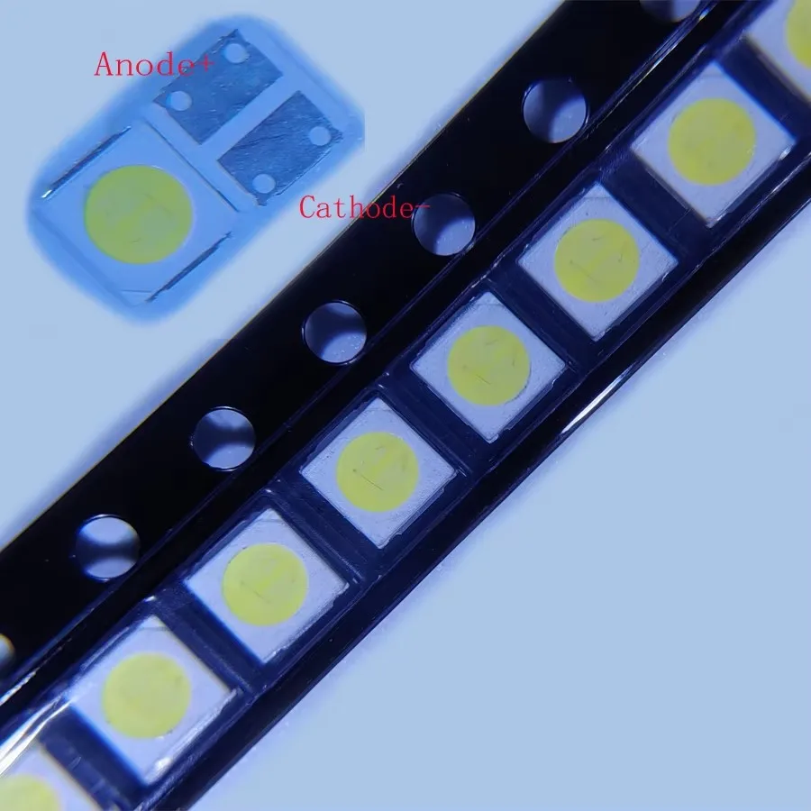 Lote de 100 unidades de LED SMD de 2W, 3030, 6V, blanco frío de alta potencia para reparación de TV, aplicación de retroiluminación