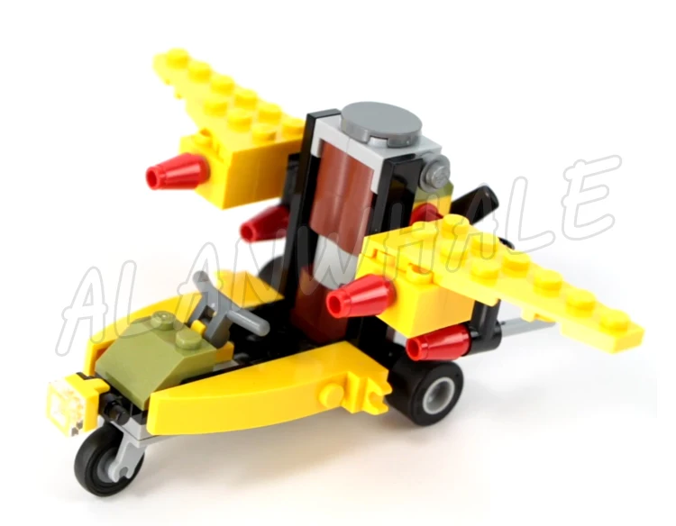 404pcs Shinobi Turtle Robot Rampage Massive Mech Suit Capture Claw Go-kart Glider 10209 Building Block Toy Compatible With Model