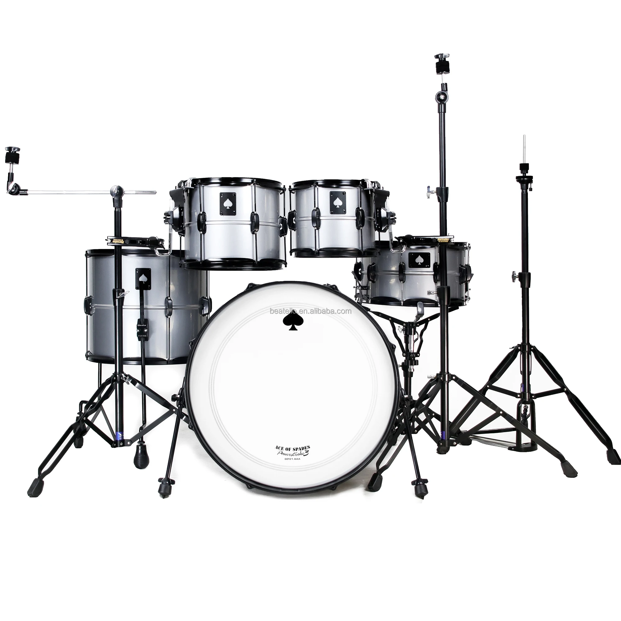 ACE Of SPADES Classic Drum Set All Carbon Steel In Stock Percussion High Quality Music Instrument Drum Set