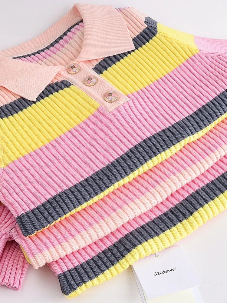 

JZZDEMM Color Blo Ne ort Sve Трикотажный облегающий модный антивозрастной топ Модный топ oulder Regular Fit irt