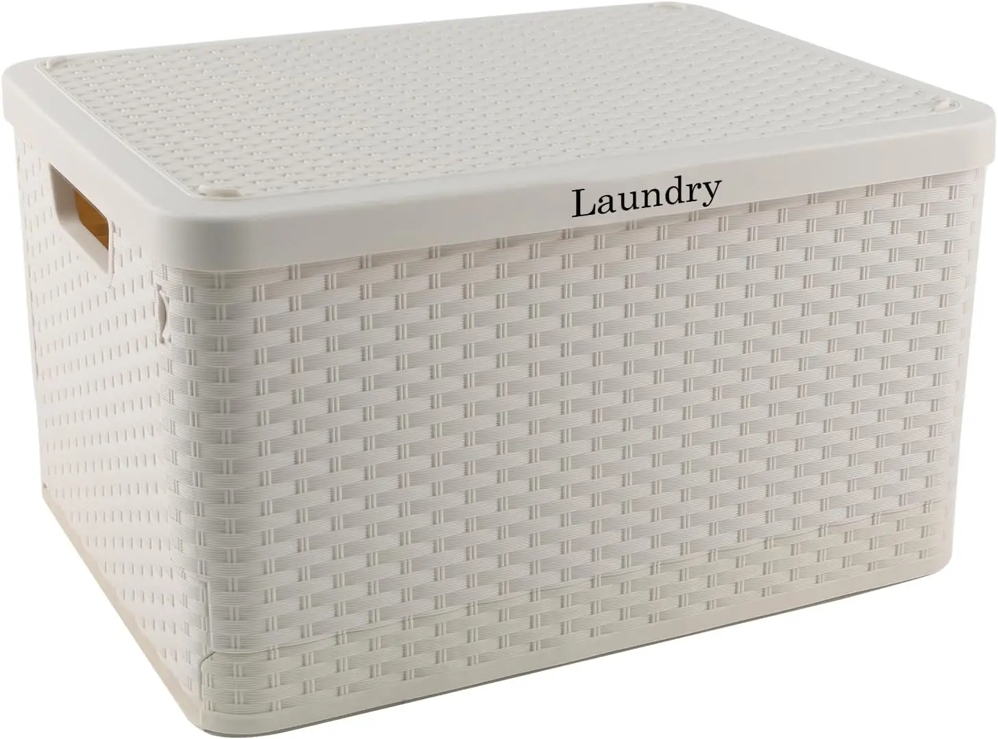 

Laundry Hamper with Lid, Plastic Laundry Baskets, Dirty Clothes Hamper, Hampers for Bedroom and