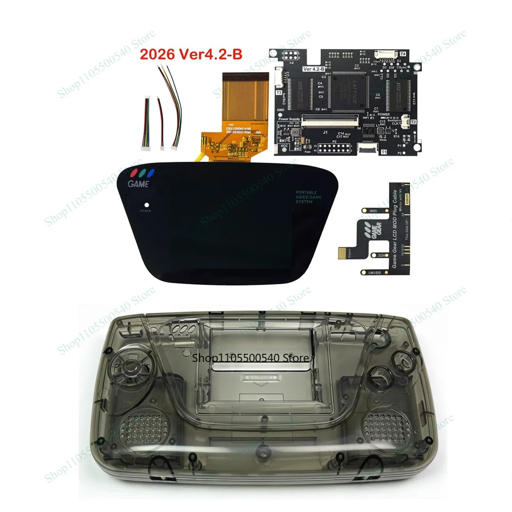 2026 V4.2B IPS OGS Pre-Laminated LCD Screen Kits with Dedicated Case  Highlight Brightness Screen for SEGA Game Gear GG