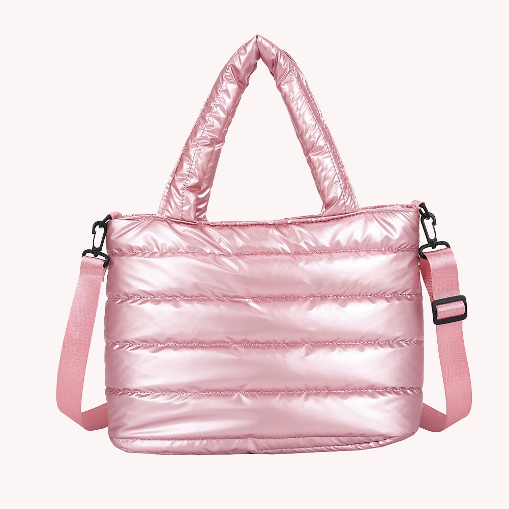 Saco de nylon bordado rosca mensageiro para mulheres, bolsa monocromática crossbody, grande capacidade, moda senhora, presentes