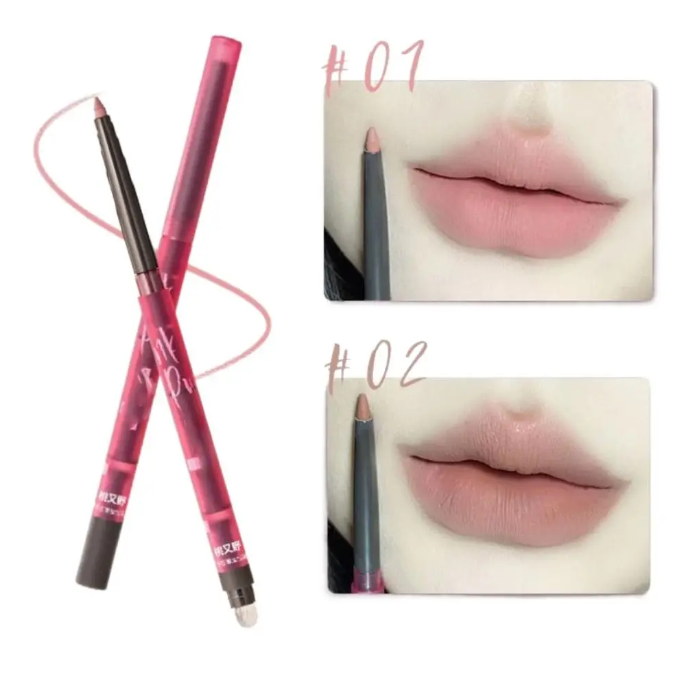 Nieuwe Waterdichte Matte Lipliner Potlood Overzicht Lip Vorm Langdurige Lippenstift Potlood Hydraterende Mollige Lippen Fluwelen Lip Liner Pen