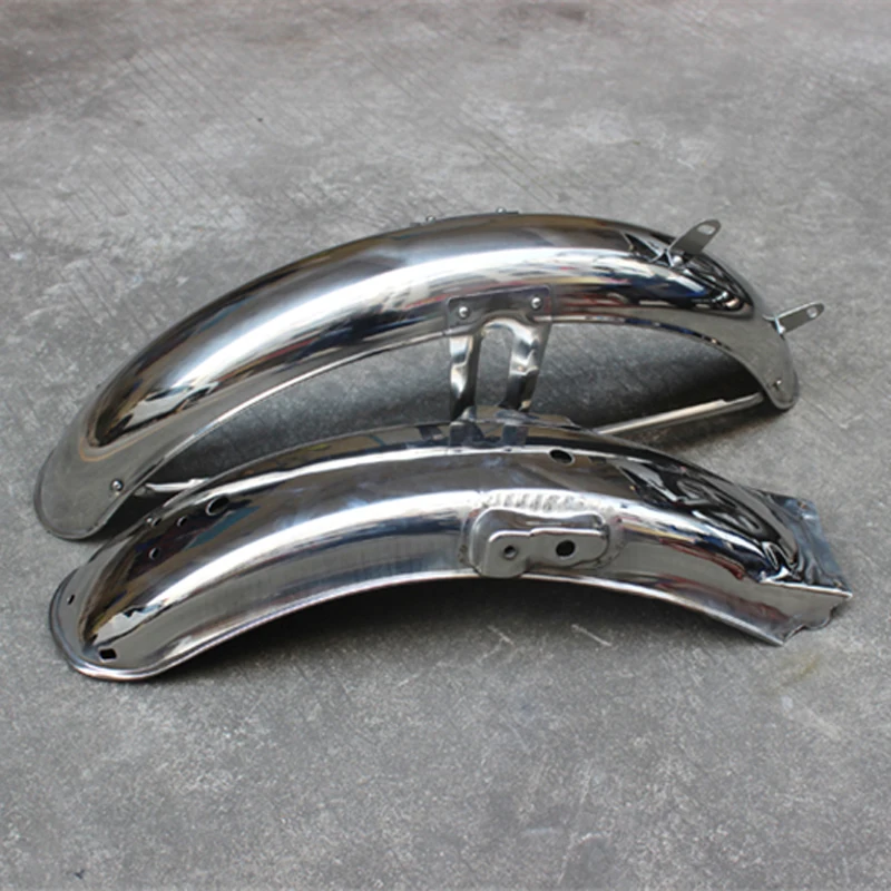 Motorcycle Mudguard for Haojue Suzuki Lifan Yamaha Honda Dayun CG125 CG150 CG200 CG250 Chrome Metal Mud Guard Wheel Fender Cover