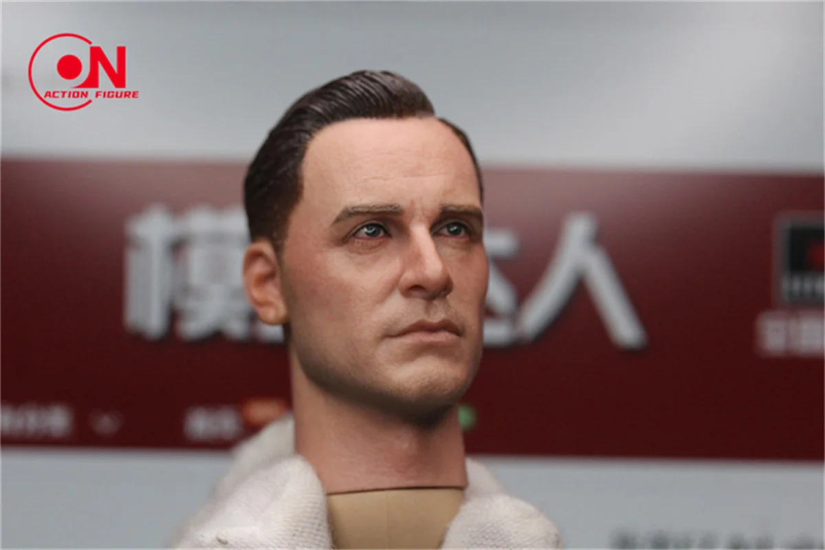 1/6 스케일 마이클 파스 벤더 헤드 스컬 프트 PVC 남성 군인 헤드 조각 모델 맞는 12 ''액션 피규어 바디 인형