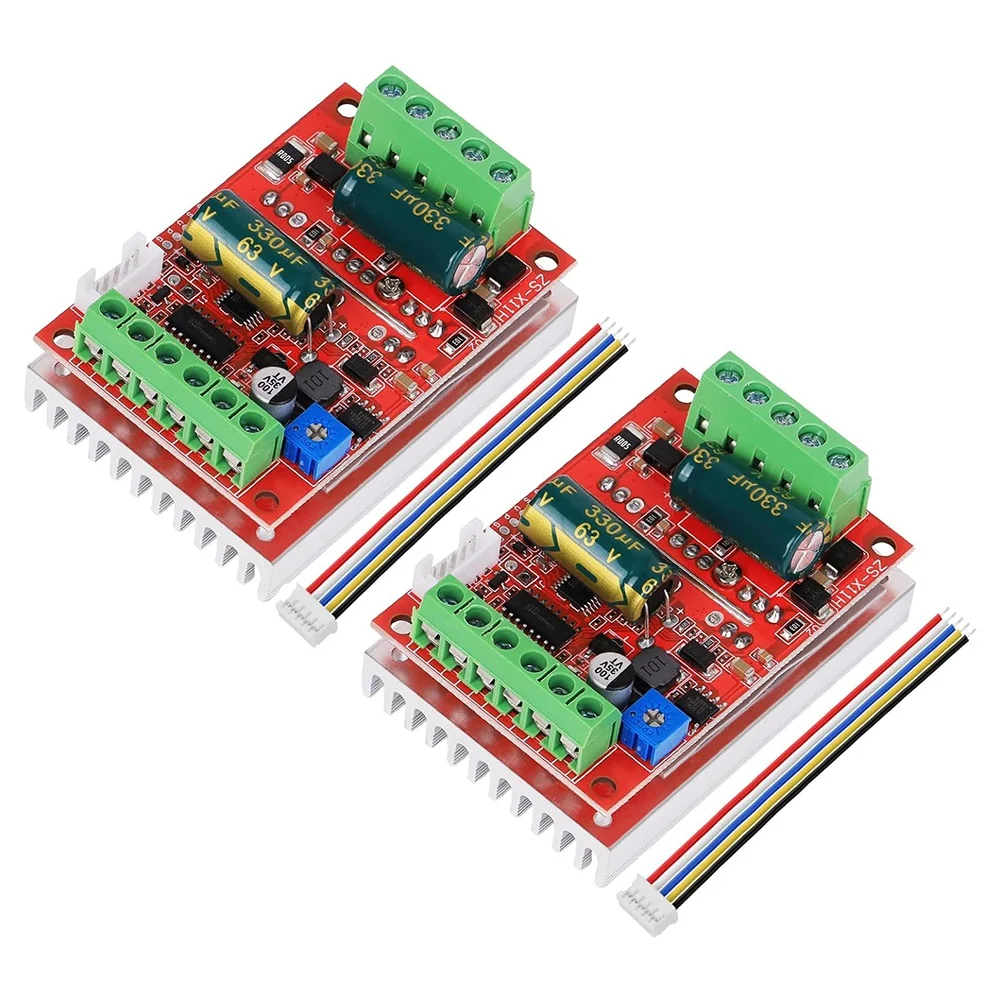 B92B-DC9-60V 400W PWM ตัวควบคุมความเร็วมอเตอร์แบบไร้แปรงถ่าน (2 ชิ้น) บอร์ดควบคุมมอเตอร์พร้อมฟังก์ชันเดินหน้า/ถอยหลัง/หยุด/เบรก