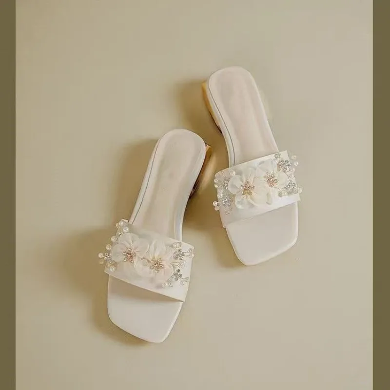 

Новые бежевые женские сандалии без шнуровки в сказочном стиле, туфли на плоской подошве, повседневные пляжные платья, туфли на резиновой подошве