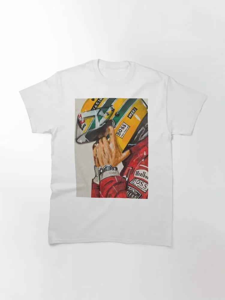 Ayrton Senna Classic T-Shirt Oversized T-shirts For Women/Men Clothing New Fashion Top Tees