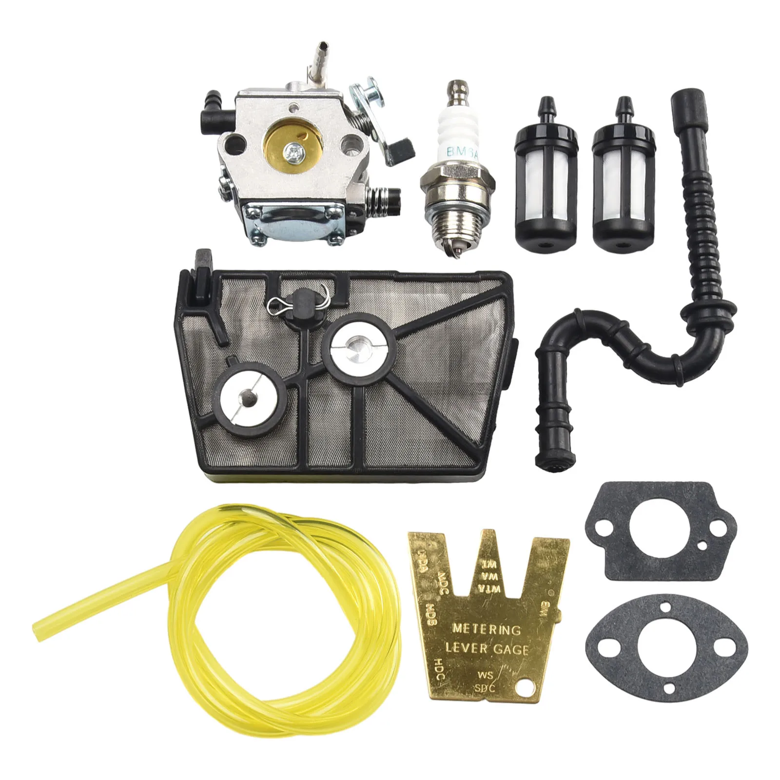 High Quality Carburetor With Gasket Air Filter Metering Lever Replacement Super Chainsaw Adjustment Tool For #HU-40