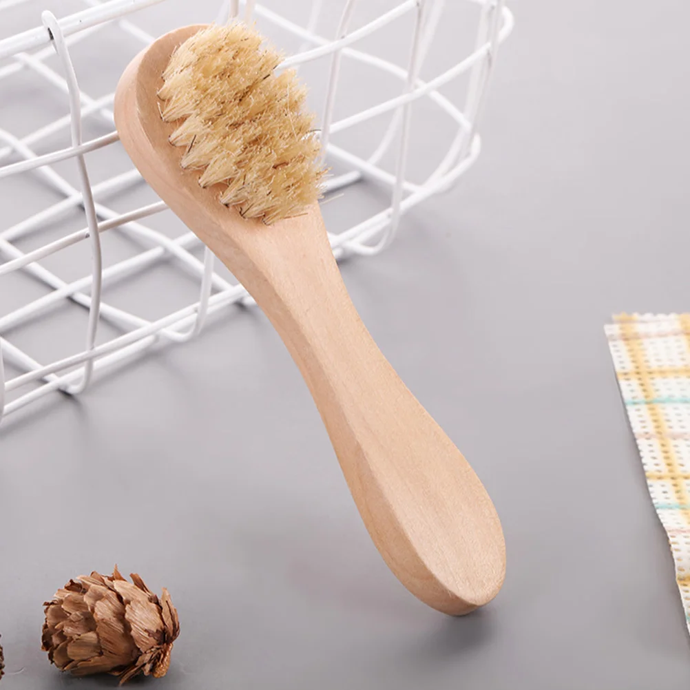 5 Pcs Pore Cleaner Face Brush Lady Facial Supple Pores Cleansing Wash Wooden Skin Care Tools Miss