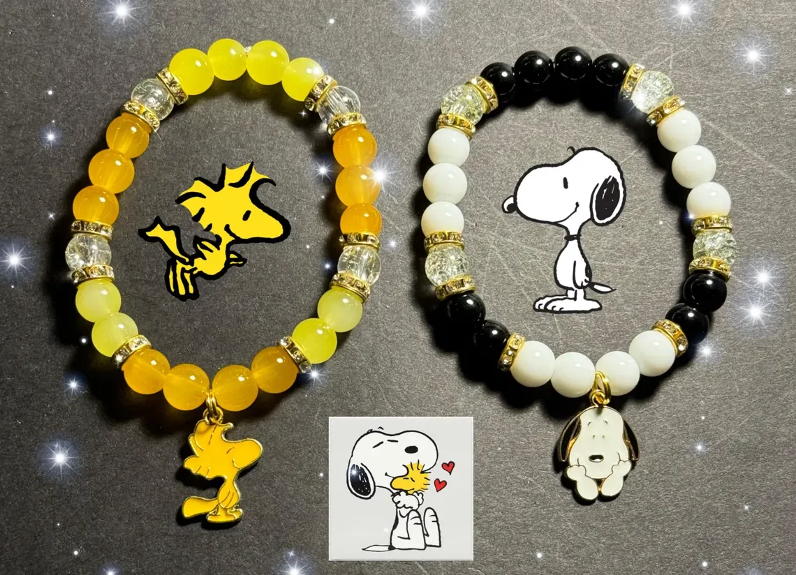 Snoopy and Woodstock bracelets