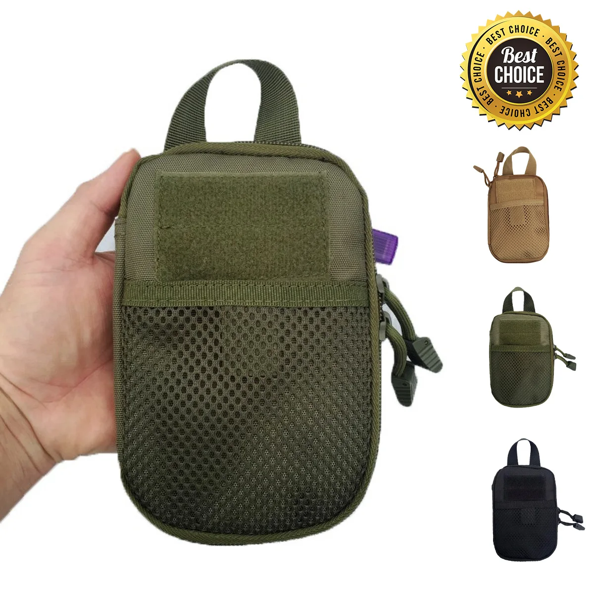 600D Nylon Bag Outdoor Molle Waist Fanny Pack Phone Pouch Belt Waist Bag EDC Gear Hunting Bag Gadget Purses