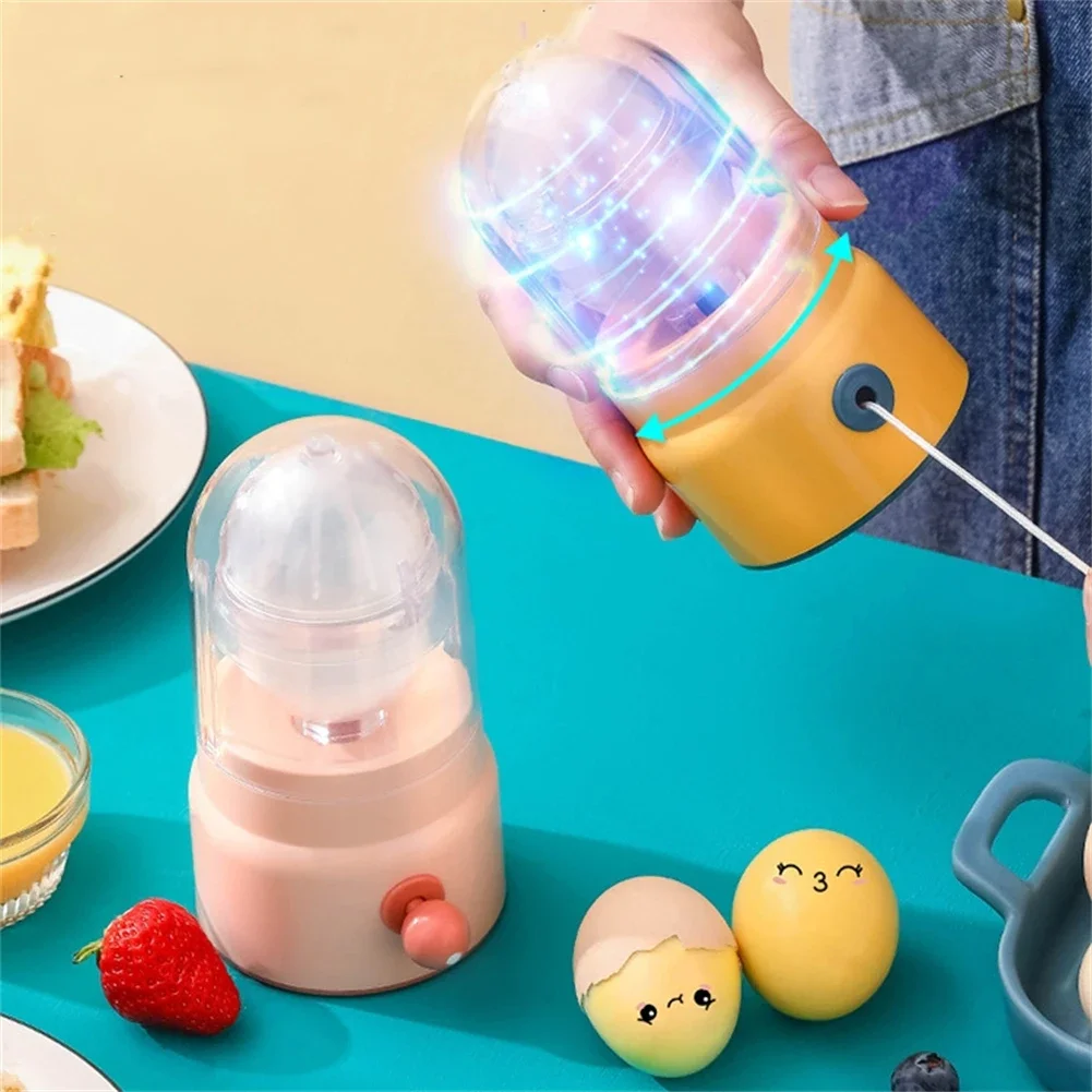 Golden Egg Homogenizer Mixer Albumen Manual Puller Beater Spinner For Boiled Manual Puller Scrambler Eggs Kitchen Tools