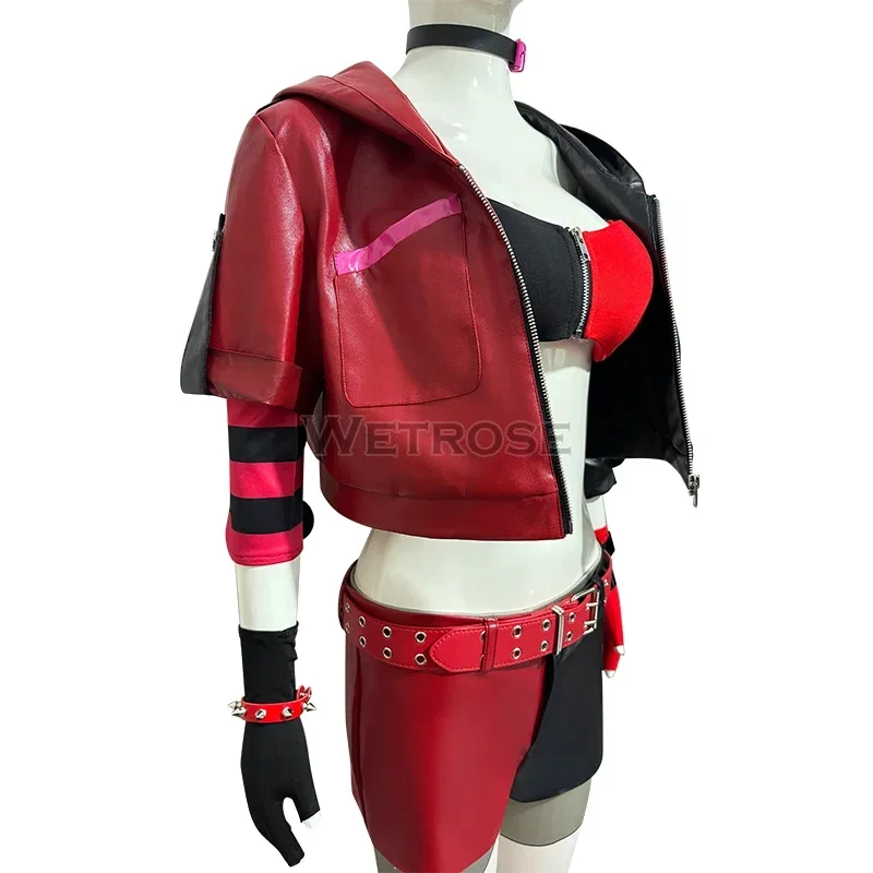 【Wetrose】متوفر في المخزون أزياء كوين التأثيرية أنيمي الانتحار Isekai جوكر فتاة فرقة الهالوين مجموعة كاملة شعر مستعار مهرج امرأة Suusaido