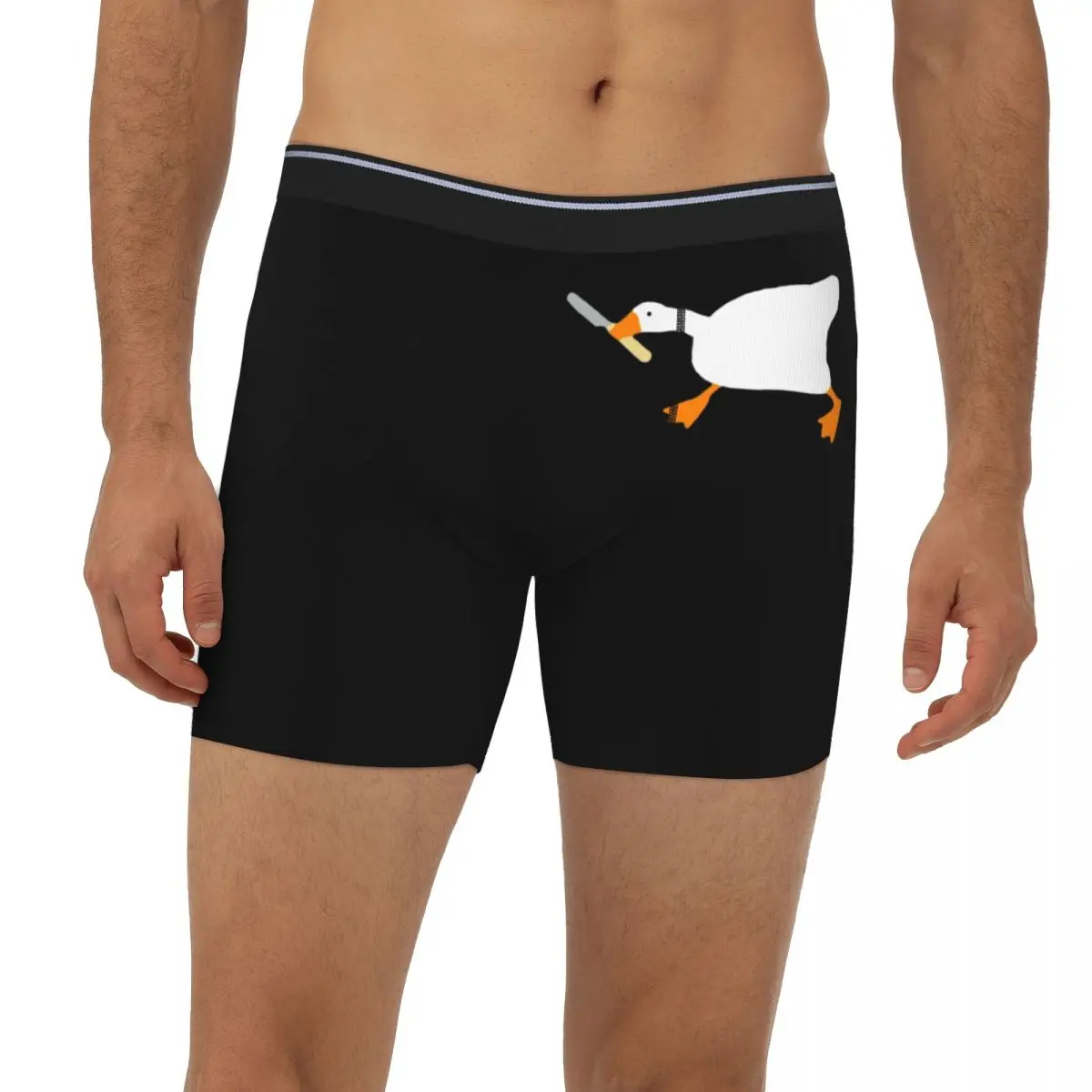 

Гусь с ножом - Мир никогда не был вариантом, длинные трусы-боксеры, короткие мужские трусы, мягкое нижнее белье, мужские подарки бойфренду