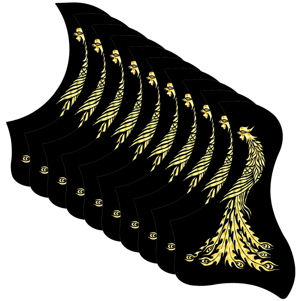 

10 Pcs Guitar Pickguard Acoustic Protector 40 41 Inch Bird Design Anti Scratch Plate For Folk Guitars Plastic Parts Accessories