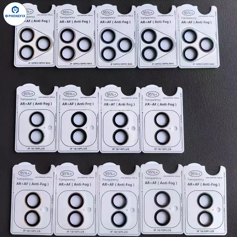 Protector de lente de cámara AF + AR, película de vidrio templado para iPhone 16/16 Plus/16 Pro/16 Pro Max, película trasera, protección de lente de cámara trasera