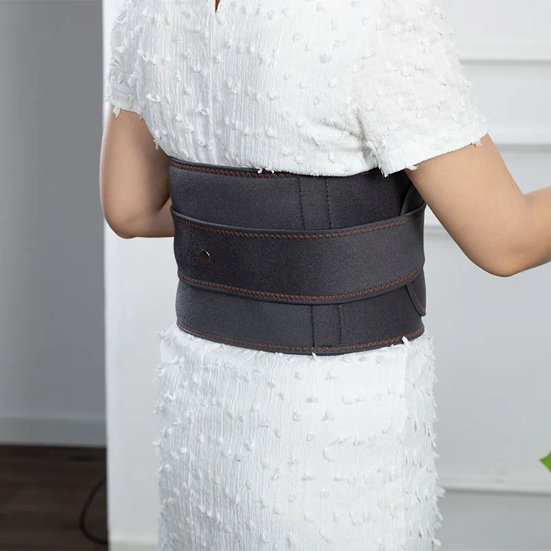 New Korean Electric Hot Compress Lumbar Vibrating Low Frequency Smart Heating Waisit Massager Warm Belt Machine Supplier