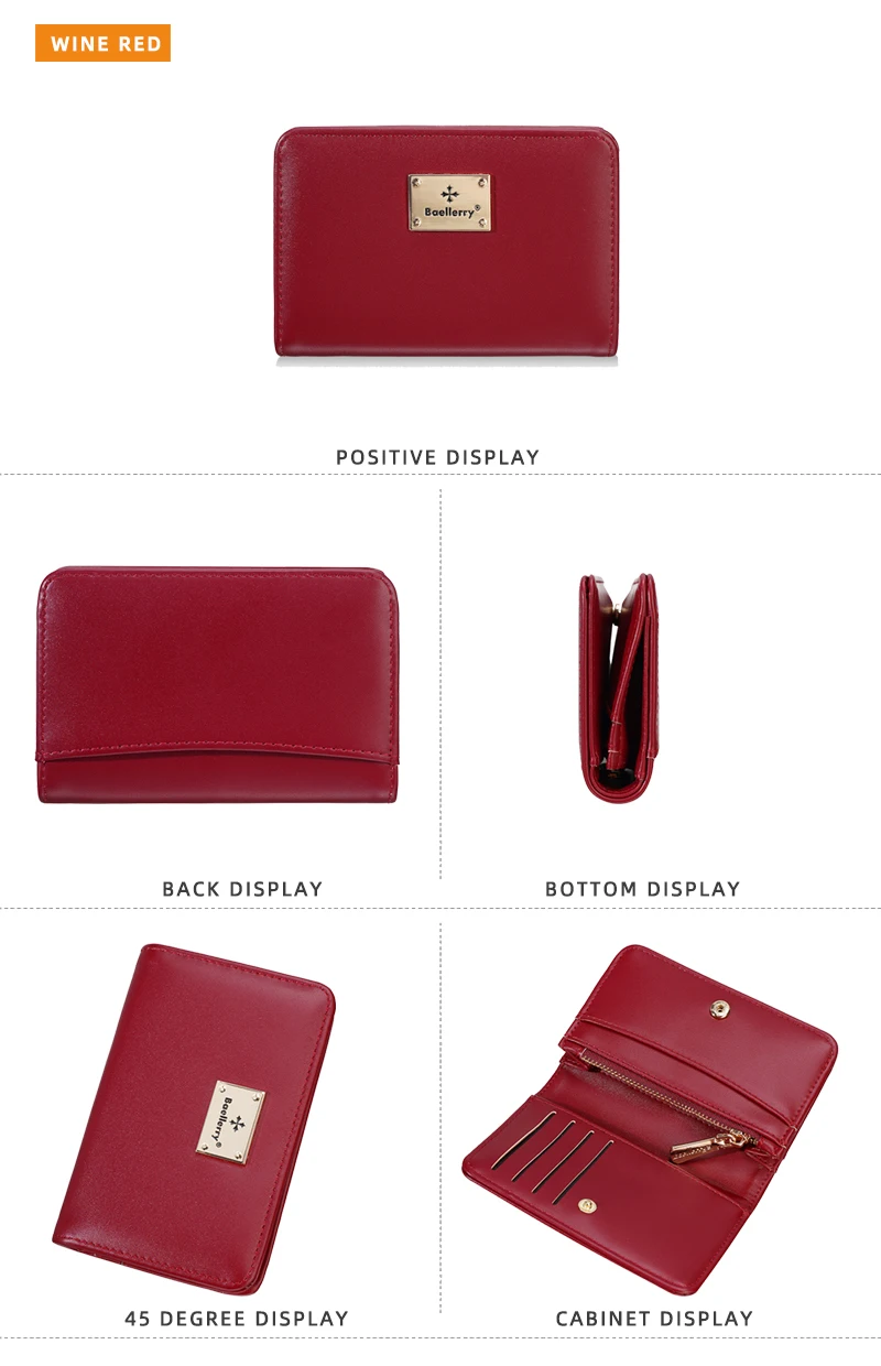 High-Quality New Women's Short Wallet High Capacity Card Clips Simple Zipper Coin Pocket Photo Holder Wallet for Girls