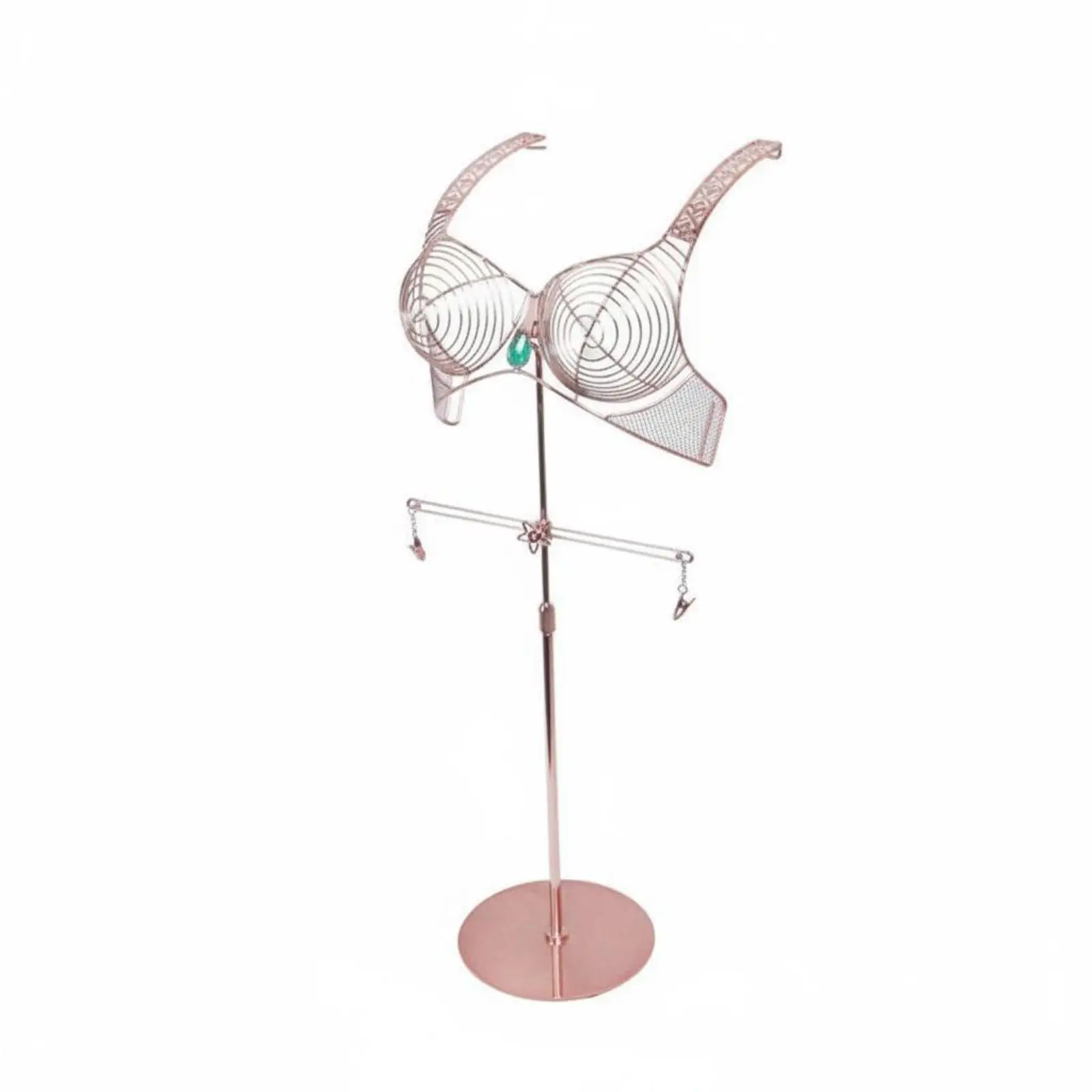 Underwear Display Stand Metal Wire Frame Bra Display Rack Floor Standing Underwear Rack for Retailers, Shop Window, Boutique view 2