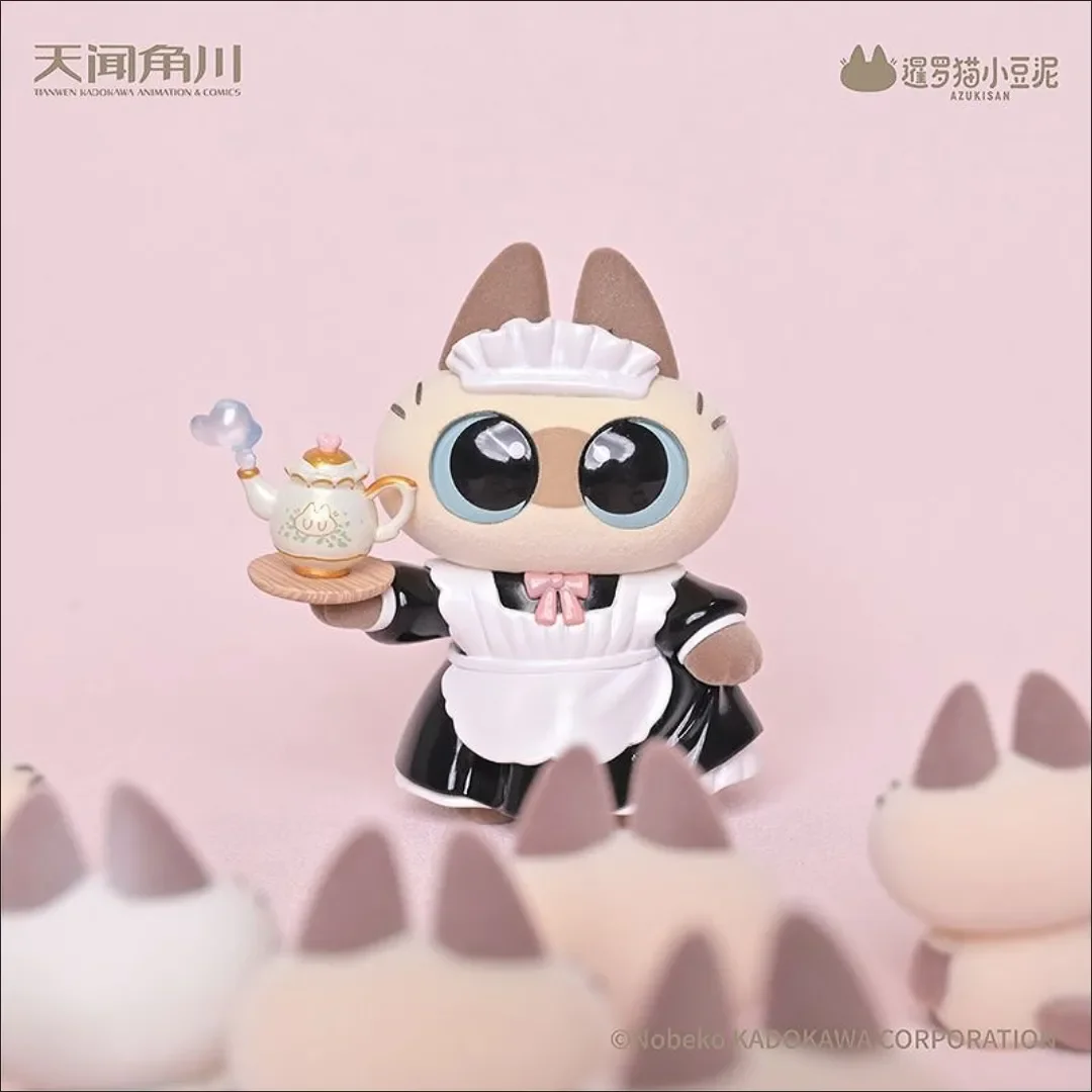 

Original Azukisan Siamese Cat Bean Paste Restaurant Series Anime Figure Pvc Collection Model Statue Toy Children'S Kawaii Gift