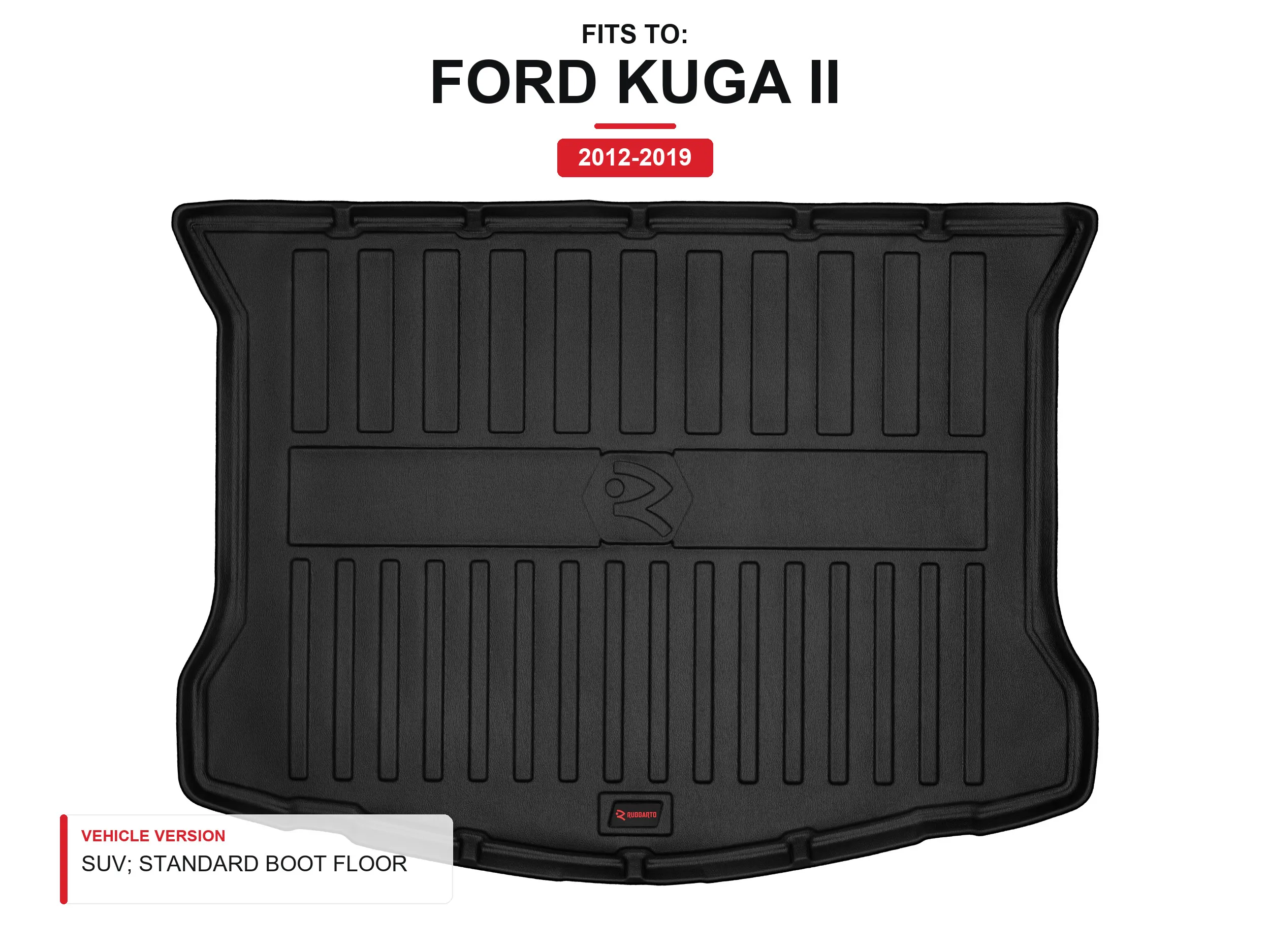 3D Tpe kofferbakmat voor: Ford Kuga Ii 2012-2019 SUV