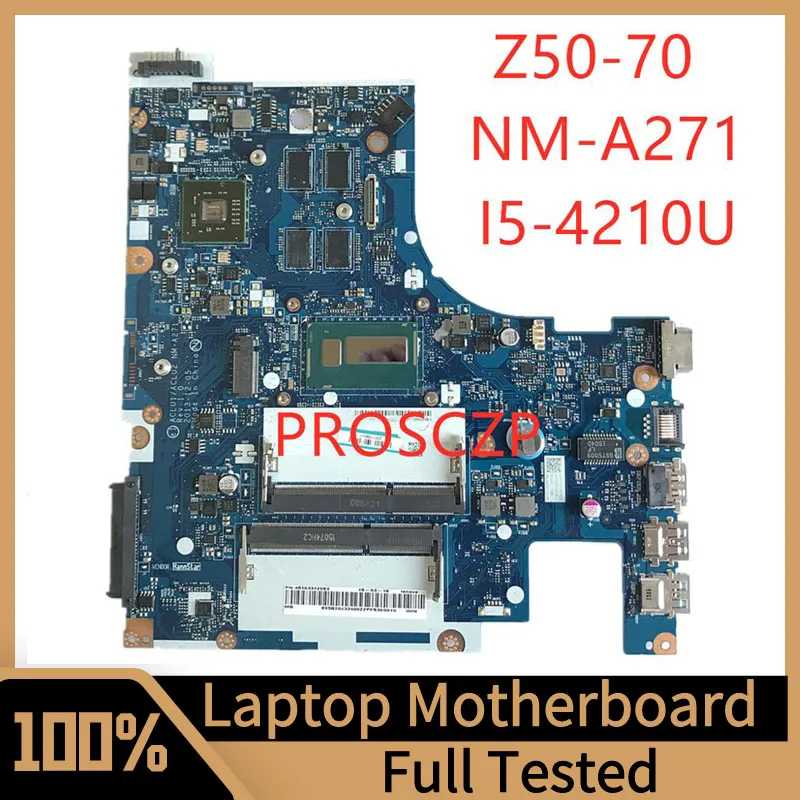 

ACLU1/ACLU2 NM-A271 Mainboard For LENOVO G50-70 Z50-70 Laptop Motherboard With I5-4210U CPU 100% Fully Tested Working Well