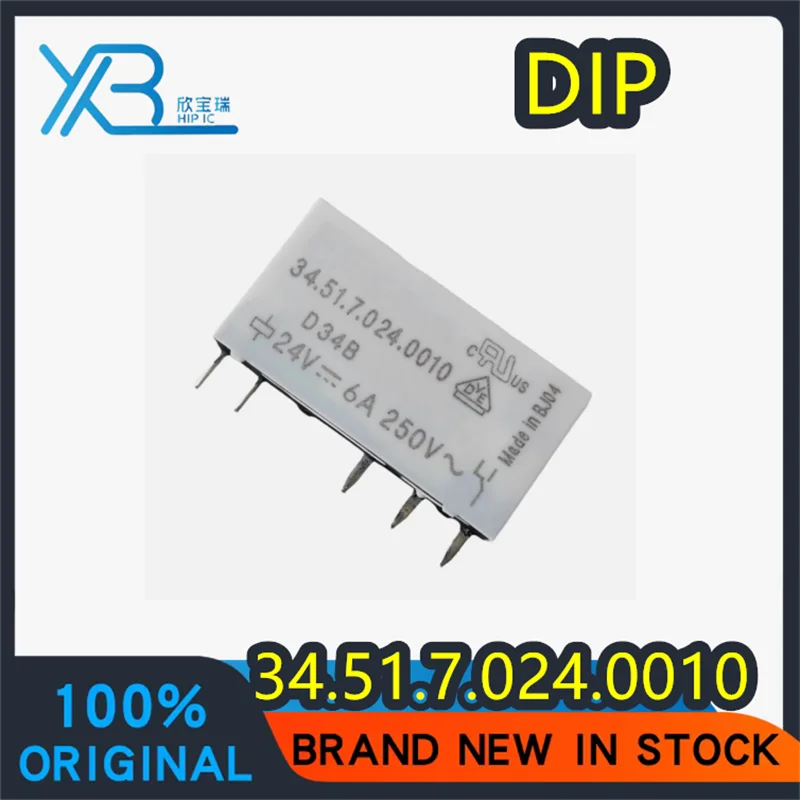 

(3/30 items) 34.51.7.024.0010 Brand new original relay 24VDC 6A 24V 5-pin In stock, fast shipping