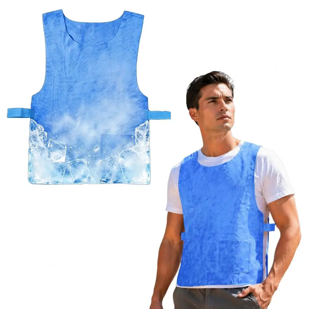 Unisex Cooling Vest Reusable Adjustable Cooling Jacket Men Women Cold TankTop for Cycling Running Outdoor Sports in Hot Weather