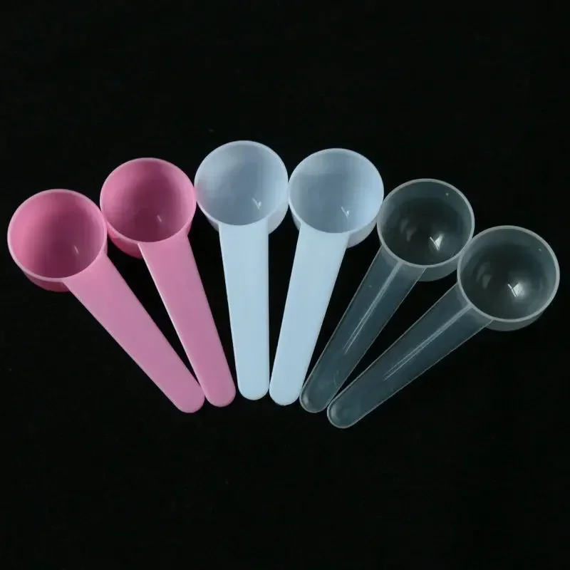 Spoon 5g Plastic PP Metering Spoon 10ml Milk Powder Liquid Mask Powder Spoon Round Bottom Short Handle