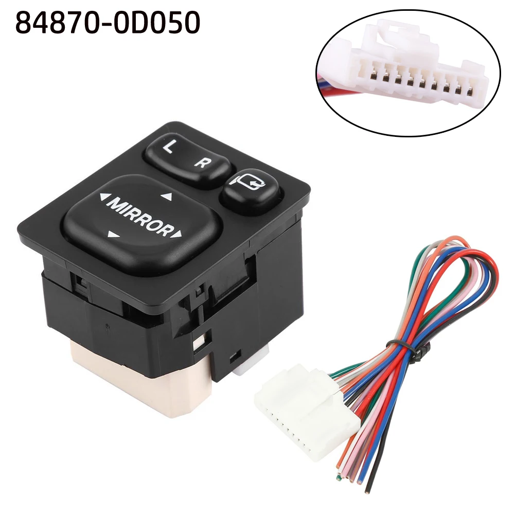 

Replacement Auto Accessories Mirror Switch Mirror Switch Master Power Black High Quality New ABS Plastic For Toyota