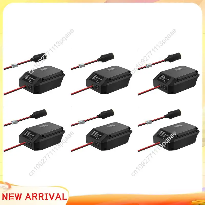 N84R 6X DC 18V To 12V Step Down Converter For 18V Battery,Power Wheels Battery Adapter, Cigarette Lighter Buck Adapter