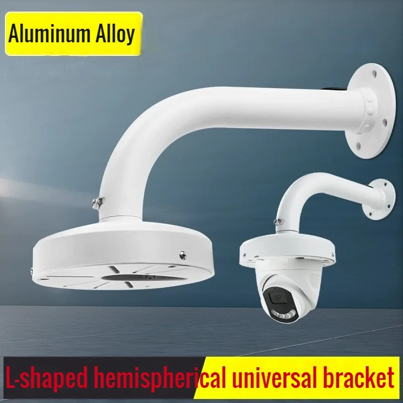 

L-shaped Universal Pendent Hemispherical Camera Bracket Dome Camera Ceiling Mounting Indoor Outdoor Mount Bracket Aluminum Alloy