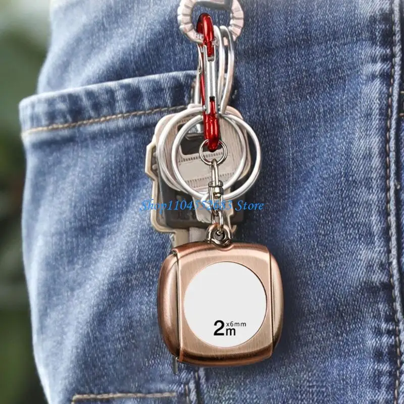 

Y6GD Measuring Tape Keychain Metric Ruler for Industry Home Locking