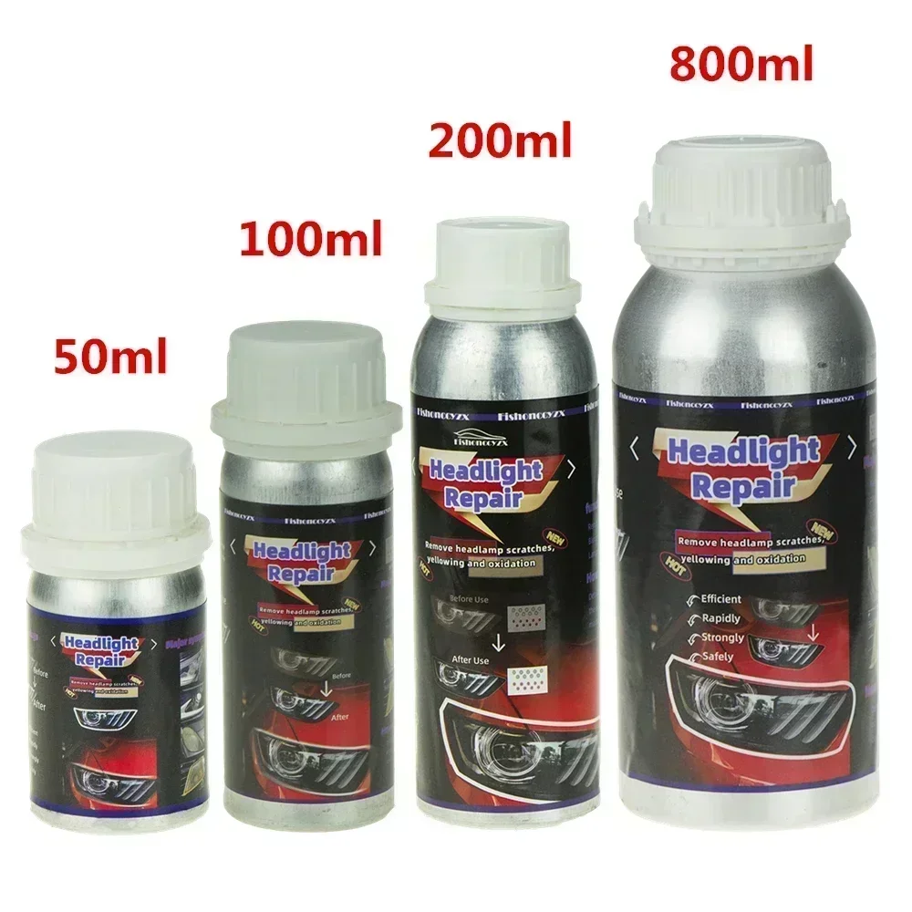 800ml Scheinwerfer flüssiges Polymer Scheinwerfer chemische Politur Reparatur flüssigkeit Sanierung Kratzer Reparatur Poliers chein werfer Kit