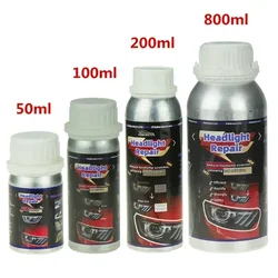 800ml Headlights Liquid Polymer Headlight Chemical Polish Repair Fluid Refurbishment Scratch Repair Polishing Headlights Kit