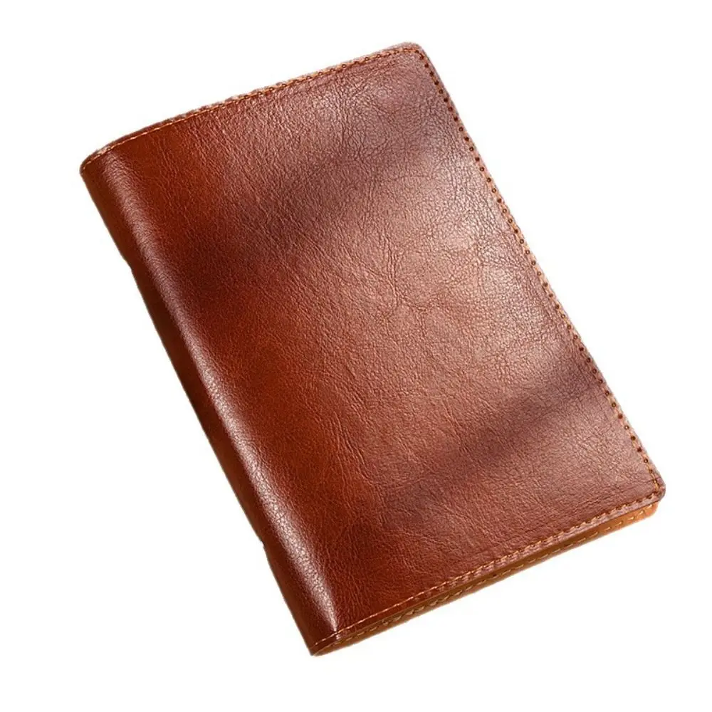 High Quality A5/A6 Notebook Loose-leaf Detachable Shell Travel Journal PU Leather Diary Book Student