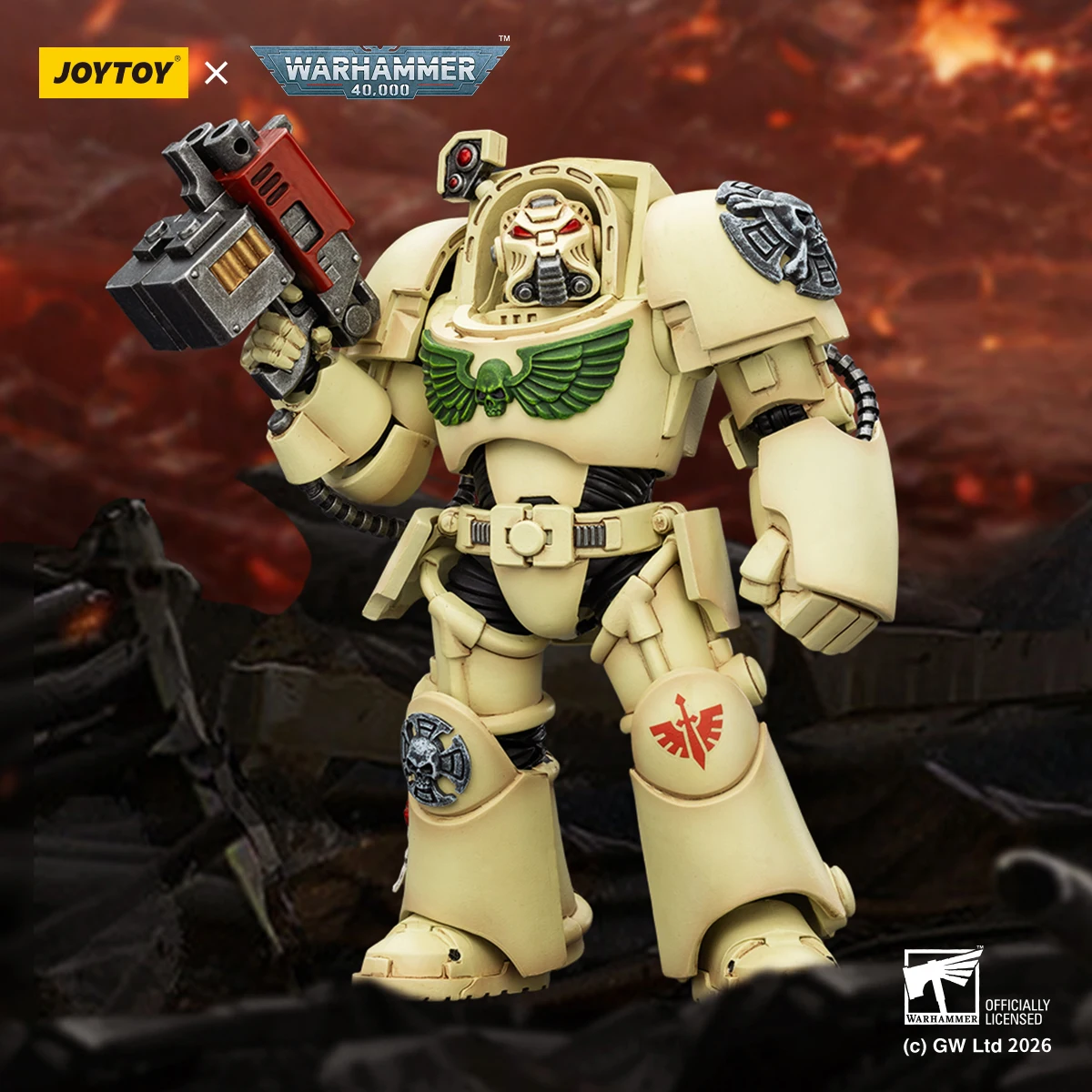 JOYTOY Warhammer 40k 1: 18 Dark Angels Deathwing Terminators view 4