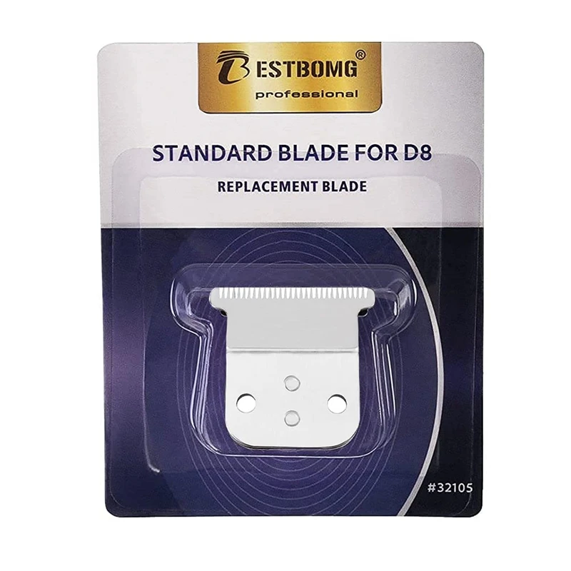 Conjunto de Lâminas T de Substituição para Aparador Compatível com Andis Slimline Pro Li D-7 D-8 Modelo D7 # 32655 D8 # 32105 # 32400