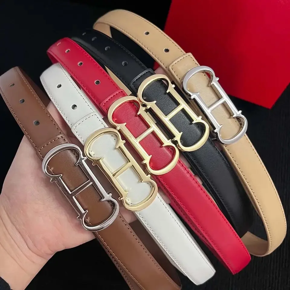 New Designed 25mm Women's Belt with Elegant Gold Letter buckle,Suitable for Daily Multifunctional Jeans Decoration Fashion belt