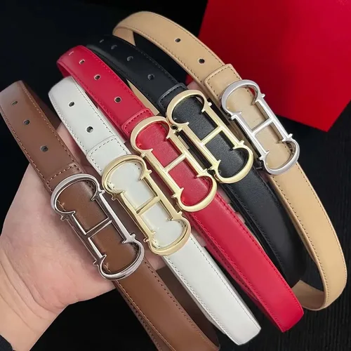 Imagen 2 del producto Cinturón de Mujer de 25 mm de Diseño Nuevo con Elegante Hebilla con Letras Doradas, Adecuado para Uso Diario, Multifuncional, Decoración de Jeans, Cinturón de Moda