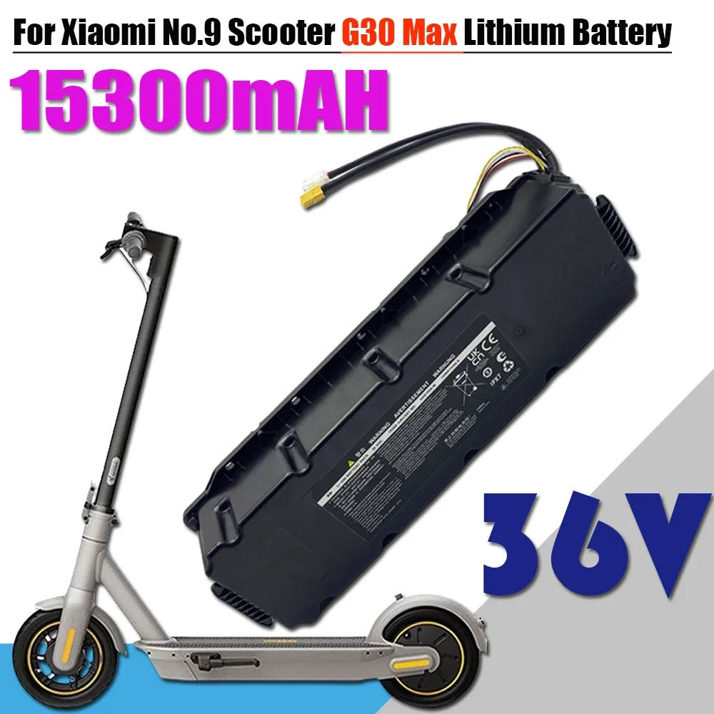 36V 15300mAH 18650 Lithium 10S6P battery pack For Xiaomi Ninebot MAX G30 G30LP G30DElectric Scooter Special Battery