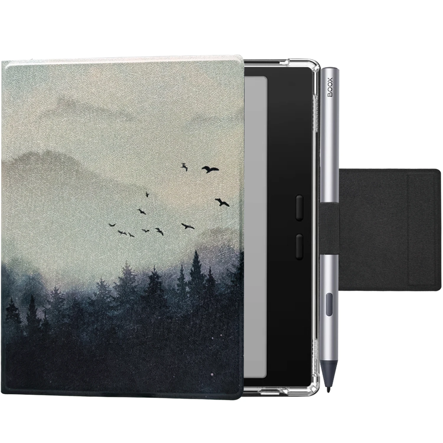 Image of Hülle für Boox Go Color 7 Gen II/Go 7 TPU 2-in-1 Magnetisch Abnehmbare Flip-Hülle - Eingebauter Stifthalter, Auto-Schlaf/Aufwach-Funktion, Magnetverschluss