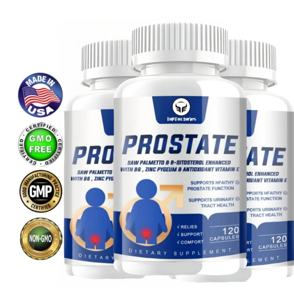 

Men's Prostate Capsules With Saw Palmetto, Improve Performance, Relieve Bladder & Urination Problems, Reduce Toilet Trips